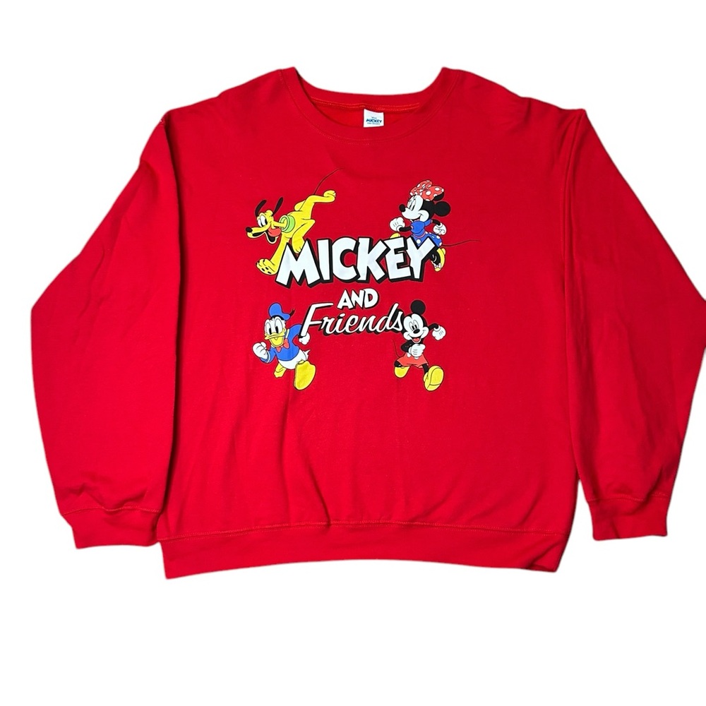 Mickey‎ and Friends Youth XL (15-17) red sweatshirt
